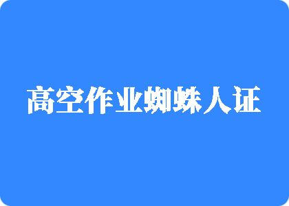 日逼吃屌的视频网站高空作业蜘蛛人证